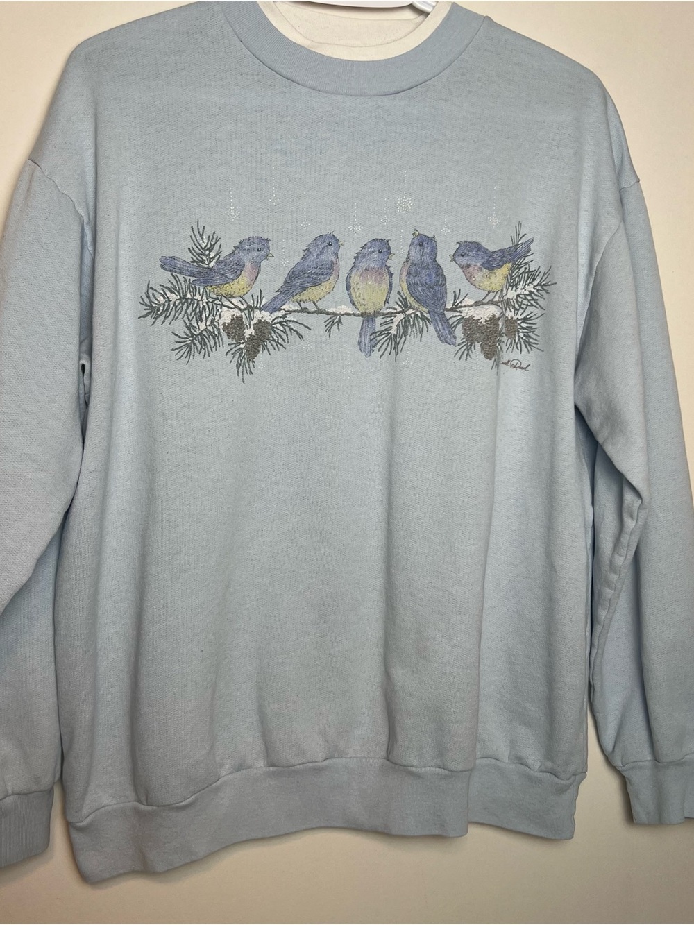 Vintage 90s Carroll Reed Double Collar Bird Sweatshirt Size -Large (medium)